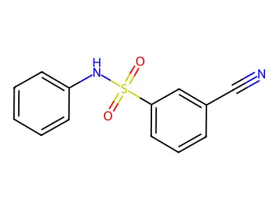 3-cyano-N-phenylbenzenesulfonamide structure