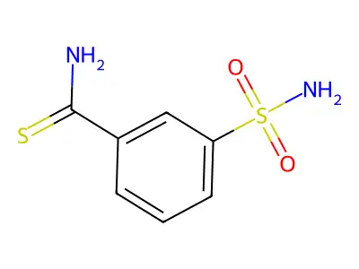 3-Sulfamoylbenzene-1-carbothioamide structure