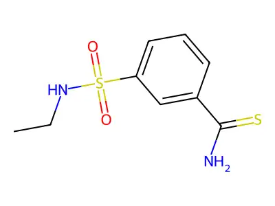 3-(Ethylsulfamoyl)benzenecarbothioamide structure