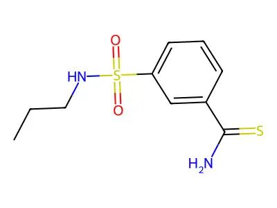 3-(Propylsulfamoyl)benzenecarbothioamide structure