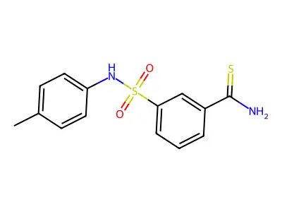 3-[(4-Methylphenyl)sulfamoyl]benzenecarbothioamide structure