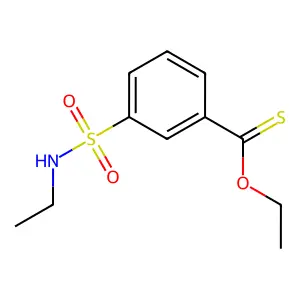 O-ethyl 3-(ethylsulfamoyl)benzenecarbothioate structure