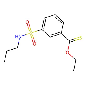 O-ethyl 3-(propylsulfamoyl)benzenecarbothioate structure