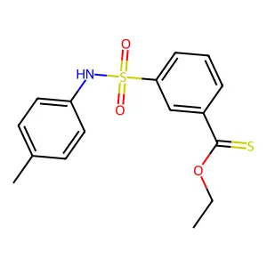 O-ethyl 3-[(4-methylphenyl)sulfamoyl]benzenecarbothioate structure