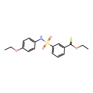 O-ethyl 3-[(4-ethoxyphenyl)sulfamoyl]benzenecarbothioate structure
