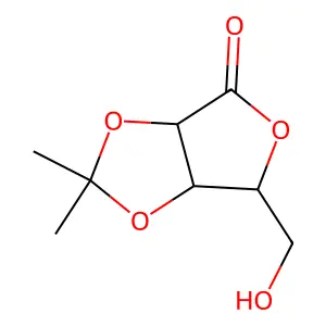 2,3-O-Isopropylidene-D-ribonolactone structure