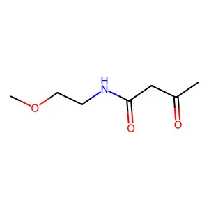 N-(2-methoxyethyl)-3-oxobutanamide structure