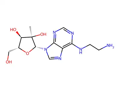 N-(2-Aminoethyl)-2'-C-methyl-Adenosine structure