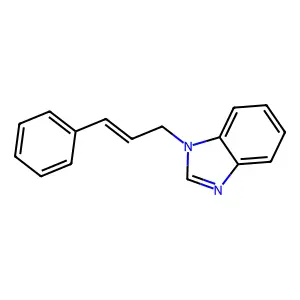 1-[(2E)-3-phenylprop-2-en-1-yl]-1H-benzimidazole structure