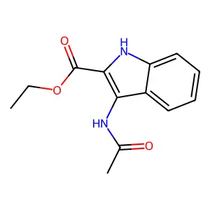 ethyl 3-acetamido-1H-indole-2-carboxylate structure