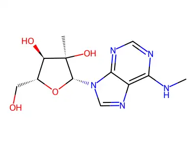 N6-Methyl-2'-C-methyladenosine structure