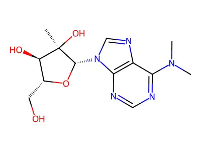 N6-Dimethyl-2'C-methyladenosine structure
