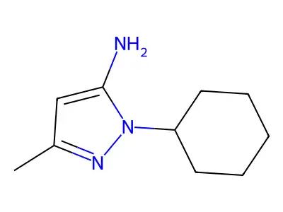 1-Cyclohexyl-3-methyl-1H-pyrazol-5-amine structure