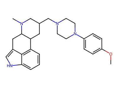 8-((4-(4-Methoxyphenyl)-1-piperazinyl)methyl)-6-methylergoline structure