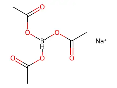 三乙酸硼氢化钠 structure