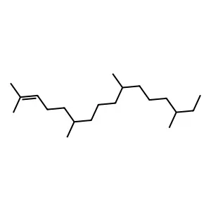 2,6,10,14-Tetramethyl-2-hexadecene structure
