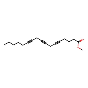 Methyl 5,8,11-heptadecatriynoate structure