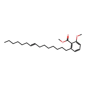 2-Methoxy-6-(8-pentadecenyl)benzoic acid methyl ester structure
