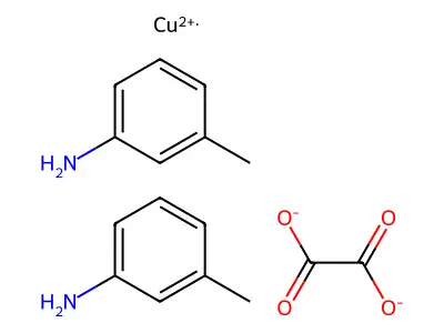 Copper, (ethanedioato(2-)-O,O')bis(3-methylbenzenamine)-, (SP-4-2)- structure