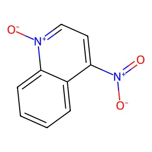 4-硝基喹啉-N-氧化物 structure