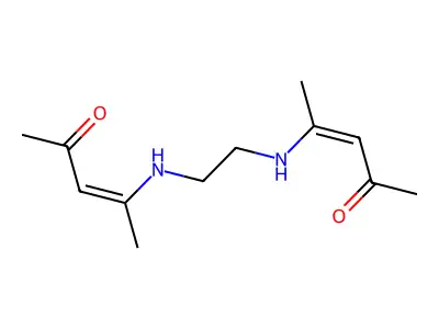 3-Penten-2-one, 4,4'-(1,2-ethanediyldiimino)bis-, (3Z,3'Z)- structure