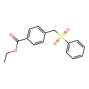 Ethyl 4-[(phenylsulfonyl)methyl]benzoate structure