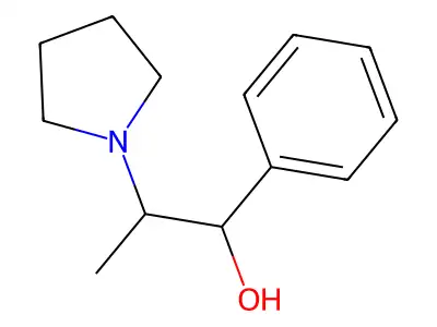 1-Phenyl-2-(pyrrolidin-1-yl)propan-1-ol structure