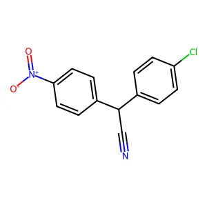 2-(4-Chlorophenyl)-2-(4-nitrophenyl)acetonitrile structure