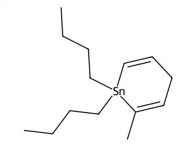 1,1-dibutyl-2-methyl-4H-stannine structure