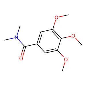 3,4,5-trimethoxy-N,N-dimethyl-benzamide structure
