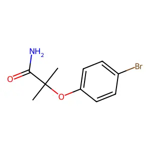 2-(4-Bromophenoxy)-2-methylpropanamide structure
