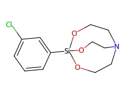 2,8,9-Trioxa-5-aza-1-silabicyclo(3.3.3)undecane, 1-(m-chlorophenyl)- structure