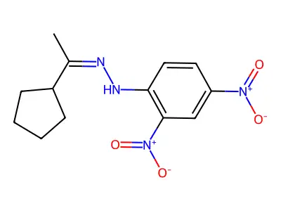 N-(1-cyclopentylethylideneamino)-2,4-dinitroaniline structure