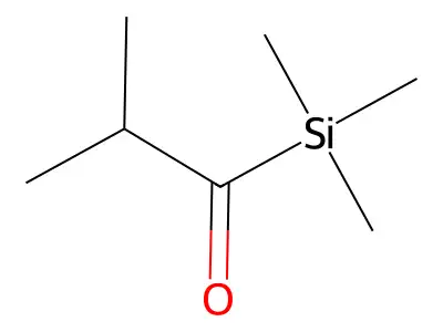 Silane, trimethyl(2-methyl-1-oxopropyl)- structure