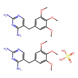 硫酸甲氧苄啶 structure