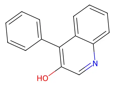 4-Phenyl-3-quinolinol structure