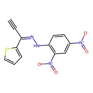 1-(2-Thienyl)-2-propyn-1-one 2,4-dinitrophenyl hydrazone structure