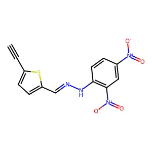 5-Ethynyl-2-thiophenecarbaldehyde 2,4-dinitrophenyl hydrazone structure
