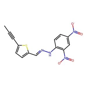 5-(1-Propynyl)-2-thiophenecarbaldehyde 2,4-dinitrophenyl hydrazone structure
