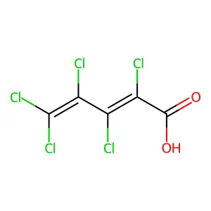 2,3,4,5,5-五氯戊二烯酸 structure