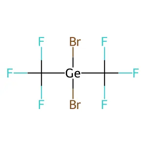 Dibromobis(trifluoromethyl)germane structure