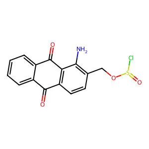 (1-Amino-9,10-dihydro-9-chlorosulfurous acid structure