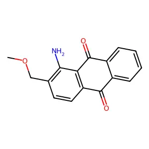 1-Amino-2-methoxymethyl-9,10-anthracenedione structure