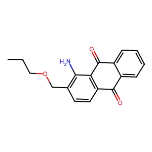 1-Amino-2-propoxymethyl-9,10-anthracenedione structure