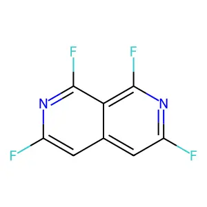 2,7-Naphthyridine, 1,3,6,8-tetrafluoro- structure