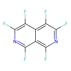 2,7-Naphthyridine, 1,3,4,5,6,8-hexafluoro- structure