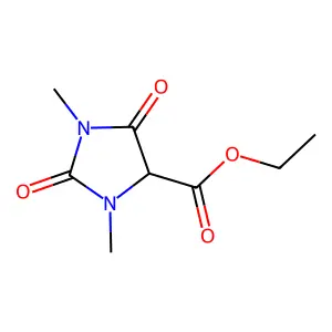 Ethyl 1,3-dimethyl-2,5-dioxoimidazolidine-4-carboxylate structure