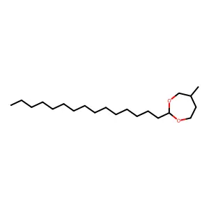 5-Methyl-2-pentadecyl-1,3-dioxepane structure