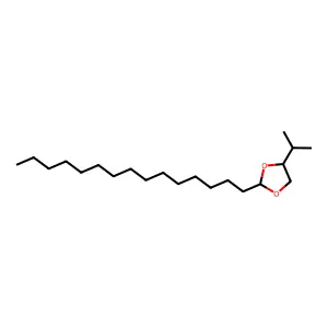 4-Isopropyl-2-pentadecyl-1,3-dioxolane structure