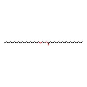 9-Octadecenoic acid 2-(octadecyloxy)ethyl ester structure